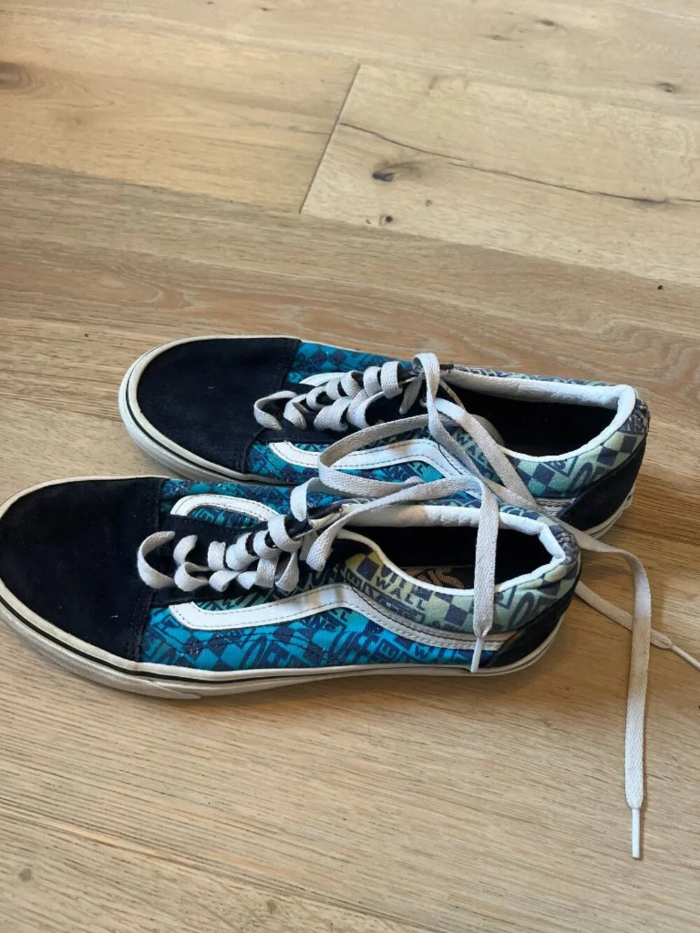 Vans Men's Old Skool Logo Flame Skate Shoes parisian night Size 8 / 9.5